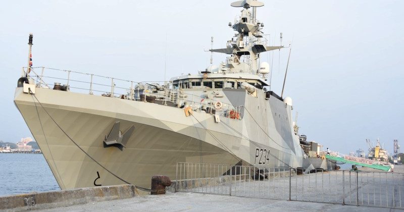 Royal Navy ship on goodwill visit to Kochi