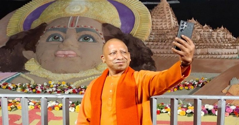 Patnaik made 23 feet high figure of Lord Shri Ram with sand sculpture