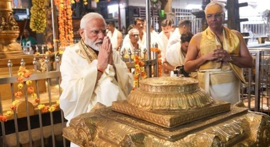 Prime Minister visits pilgrimage sites, listens to Ramayana recitation