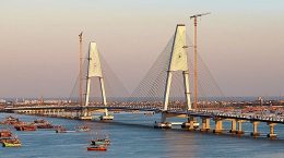 the longest cable bridge Sudarshan Setu