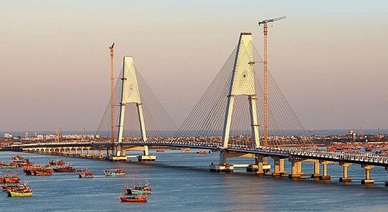 the longest cable bridge Sudarshan Setu