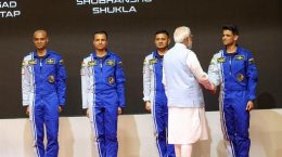 PM reviews Gaganyaan mission and confers 'Astronaut Wings' on four nominated astronauts