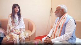 Modi met German devotional singer Cassandra Mae Spittmann