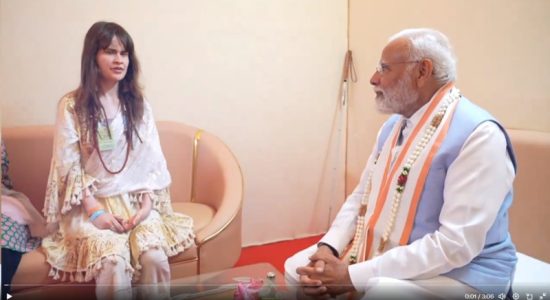 Modi met German devotional singer Cassandra Mae Spittmann