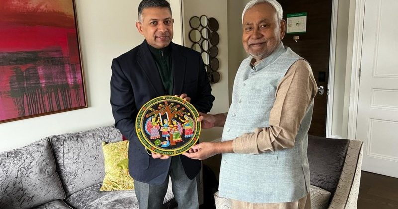 Nitish Kumar met India's High Commissioner to Britain Doraiswamy