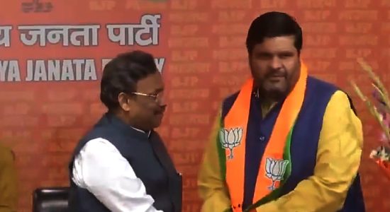 Congress leader Gaurav Vallabh, Anil Sharma and RJD leader Upendra join BJP.