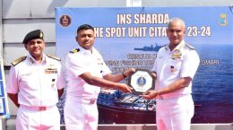 Citation to INS Sharda for anti-piracy operations