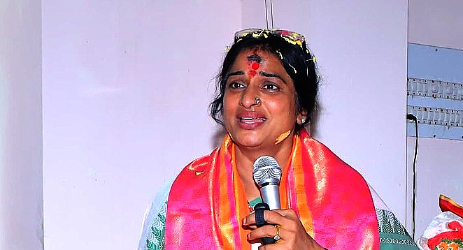 BJP candidate Madhavi Latha will compete with Owaisi