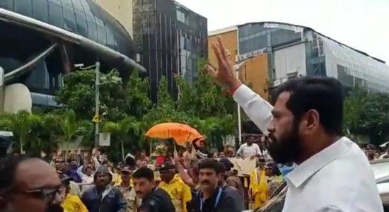 Shinde said, our target is to win 45 seats in Maharashtra