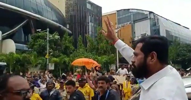 Shinde said, our target is to win 45 seats in Maharashtra