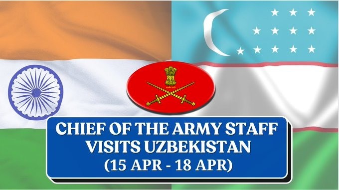 Army Chief General Manoj Pandey leaves for Uzbekistan visit