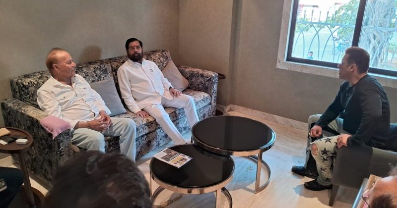 Maharashtra Chief Minister Eknath Shinde met Salman Khan