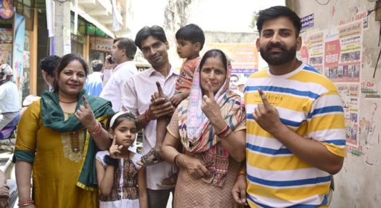 Voting completed in 14 states and union territories with the second phase