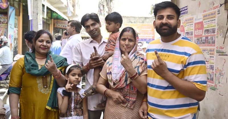 Voting completed in 14 states and union territories with the second phase