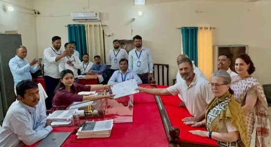 Rahul Gandhi filed his nomination from Rae Bareli