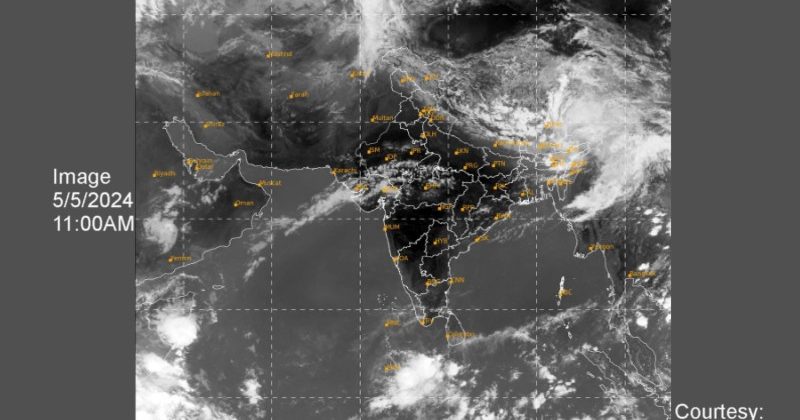 Chance of heavy rainfall with storm and strong winds in Northeast India