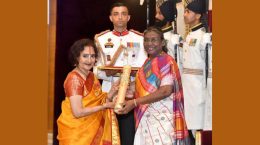 President Draupadi Murmu presented Padma Award, Padma Vibhushan to Vyjayantimala