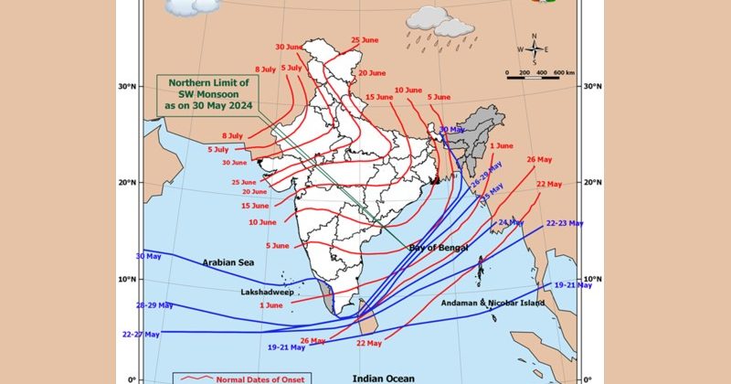 Monsoon enters Kerala, very heavy rain in Northeast India