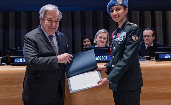 Major Radhika Sen awarded UN Military Gender Advocate of the Year