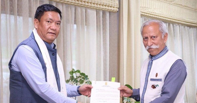 BJP government in Arunachal Pradesh and SKM government in Sikkim