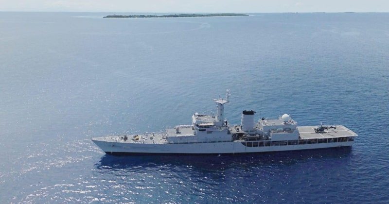 INS Sharda reached Maldives for exercise