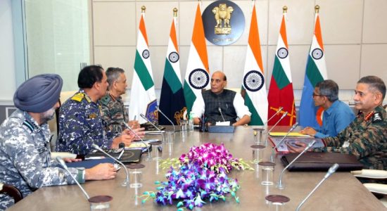 Defence Minister holds high-level meeting at South Block
