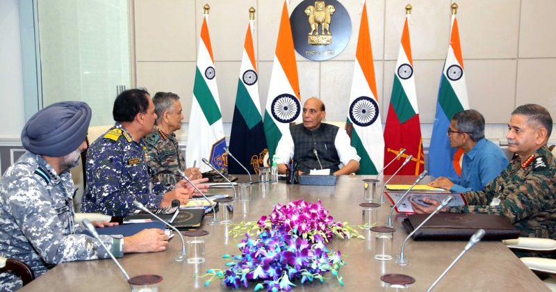 Defence Minister holds high-level meeting at South Block