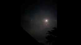 Pak shelling in the skies of Srinagar