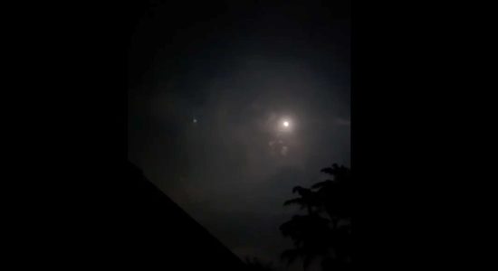 Pak shelling in the skies of Srinagar