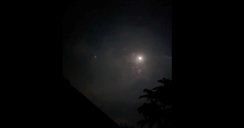 Pak shelling in the skies of Srinagar