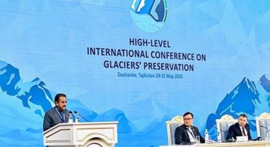 India expressed concern over rapid melting of glaciers