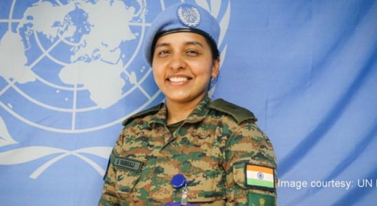Indian peacekeeper Major Vaishali in Sudan