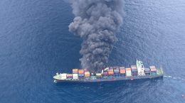 Rescue operation on burning container ship, efforts intensified to avert danger