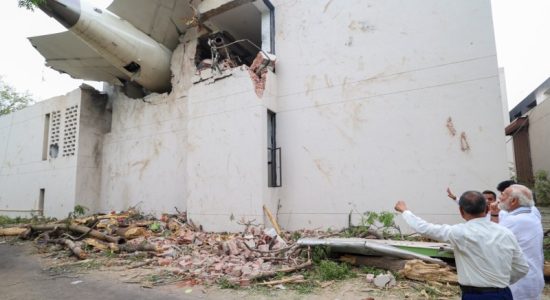 Ahmedabad plane crash, Modi visits crash site