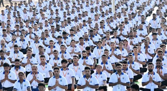 Lakhs of people participated in yoga sessions across the country