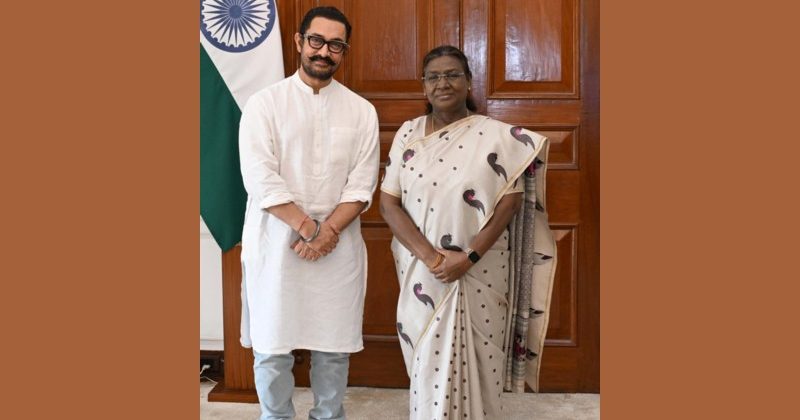 Actor Aamir Khan meets President Draupadi Murmu
