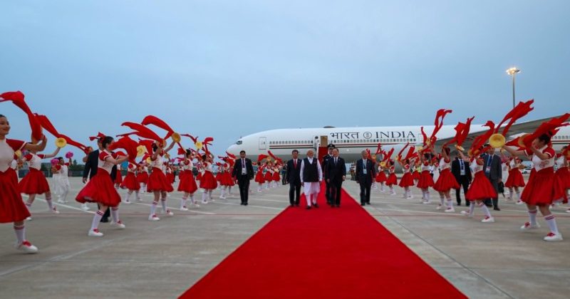 Grand red carpet welcome for Prime Minister in China