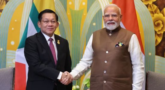 PM Modi meets Myanmar's General Hlaing