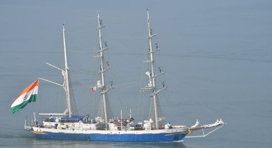 INS Tarangini Arrives in Trincomalee, Sri Lanka