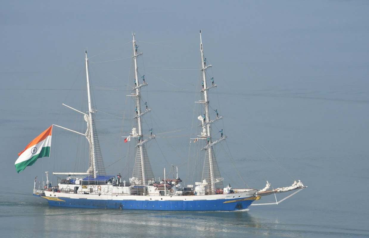 INS Tarangini Arrives in Trincomalee, Sri Lanka