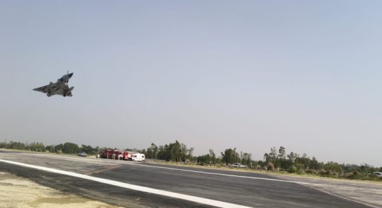 The Indian Air Force utilized the Purvanchal Expressway as an airstrip
