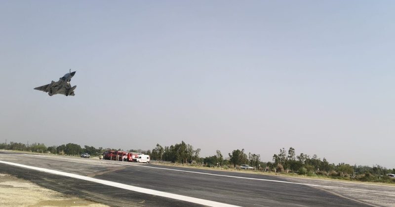 The Indian Air Force utilized the Purvanchal Expressway as an airstrip