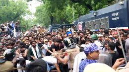 Lakhs of students and youth staged an unprecedented protest near Parliament in Delhi