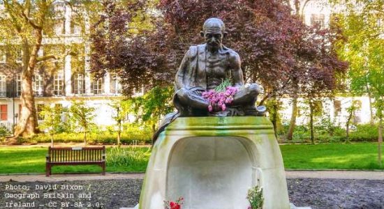 Why does Gandhi's message resonate in over a hundred countries?