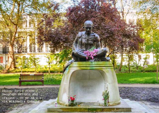 Why does Gandhi's message resonate in over a hundred countries?