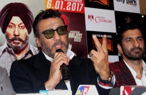 04012017 Actor Jackie Shroff during a press conference to promote his upcoming film Sardar Saab in Amritsar on Jan 3, 2017                               